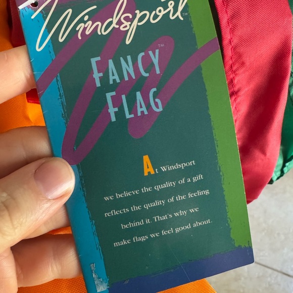 Windsport Goose flag with Red and Green Stripes - Picture 4 of 4